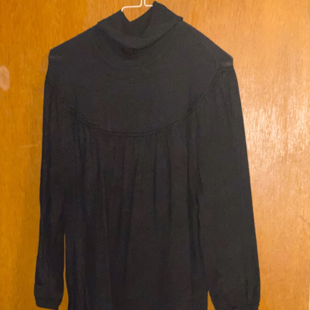 Black turtleneck sweater